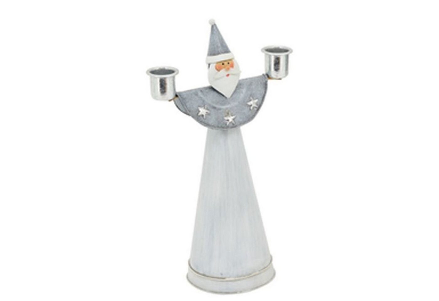 Exner GmbH Garten- & Wohnaccessoires Weihnachtsfigur Engel Lilian - grau - metall - 10x4x15,5 cm - 1 Stück von Exner GmbH Garten- & Wohnaccessoires