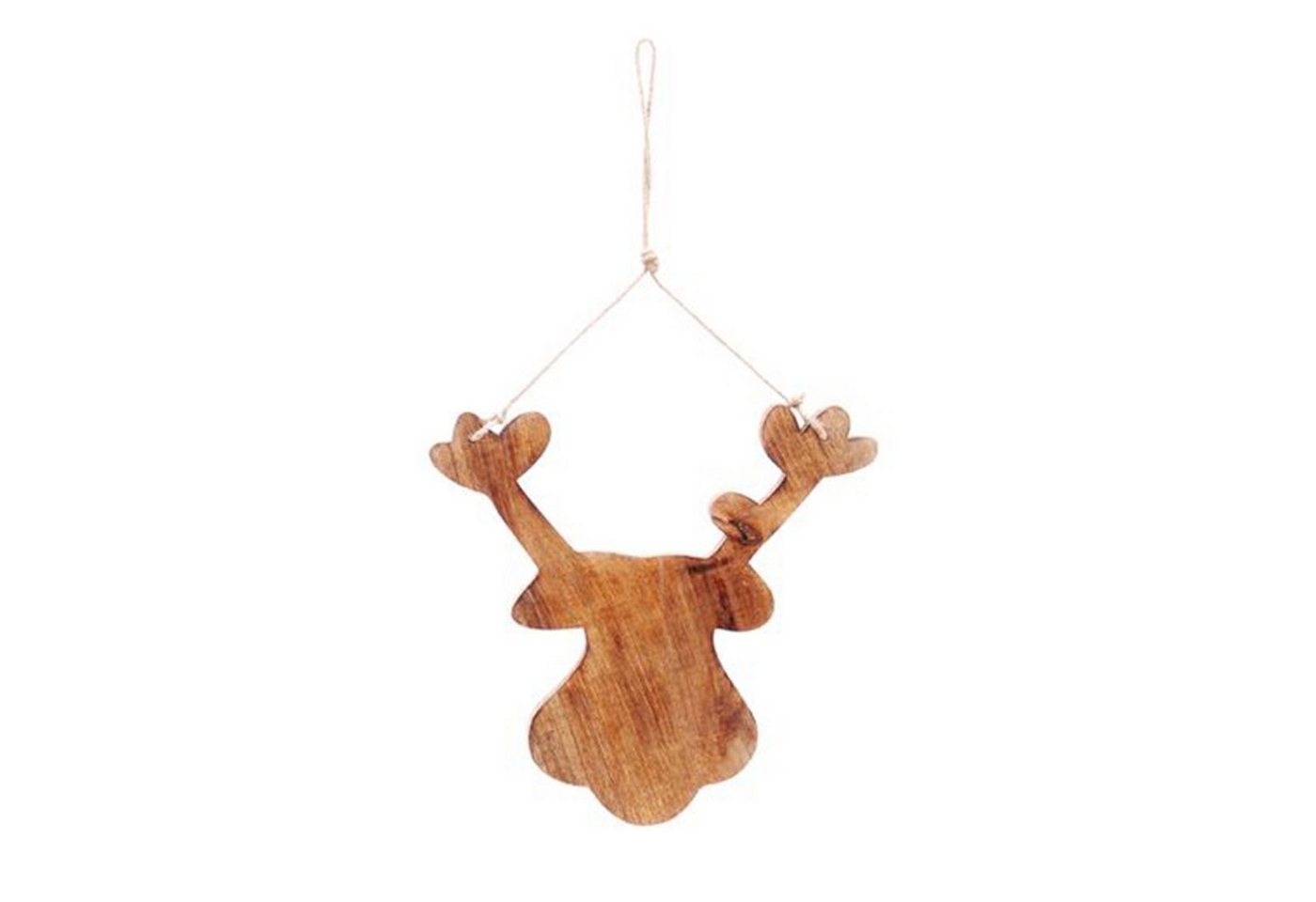 Exner GmbH Garten- & Wohnaccessoires Weihnachtsfigur RentierHänger Dost - natur - Holz - 30x30x1 cm von Exner GmbH Garten- & Wohnaccessoires