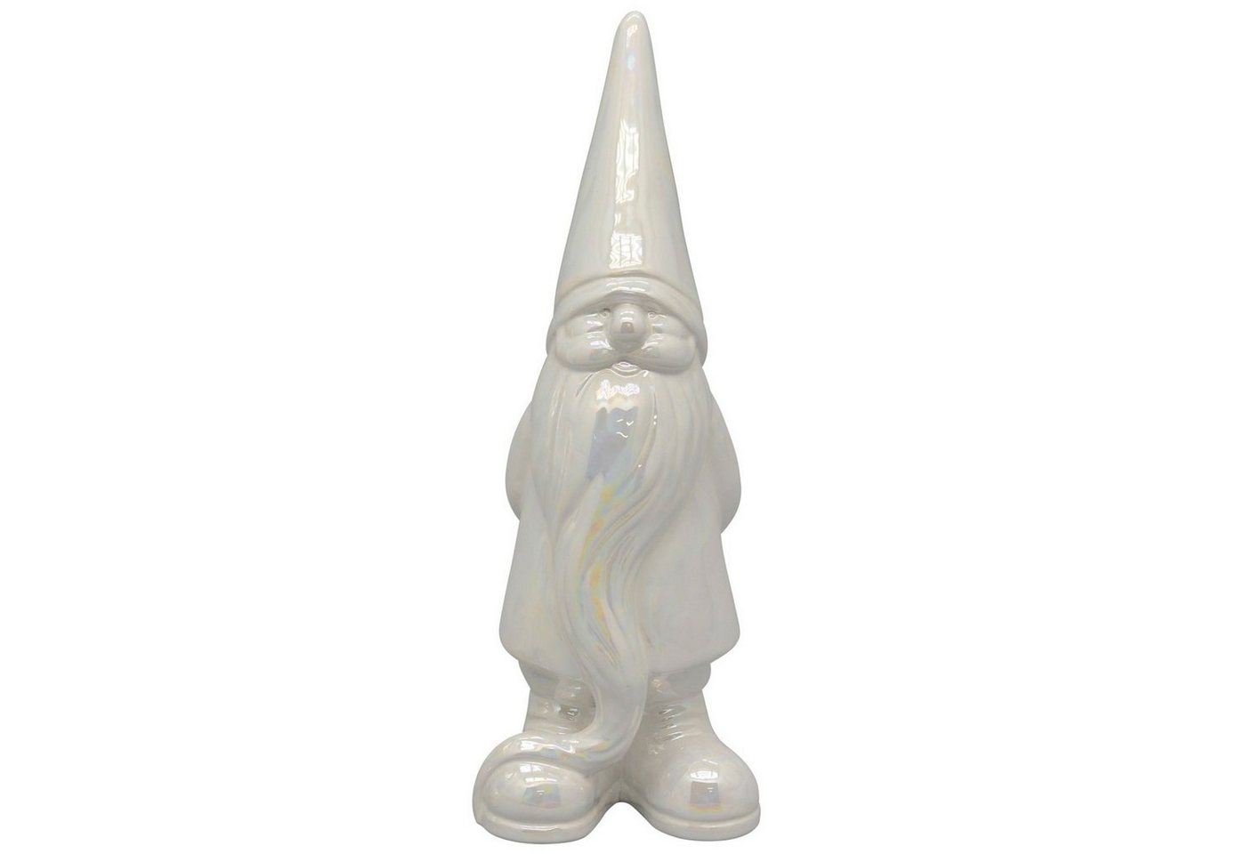 Exner GmbH Garten- & Wohnaccessoires Weihnachtsfigur Santa PEARL - Keramik - 11x10x29,8 cm von Exner GmbH Garten- & Wohnaccessoires