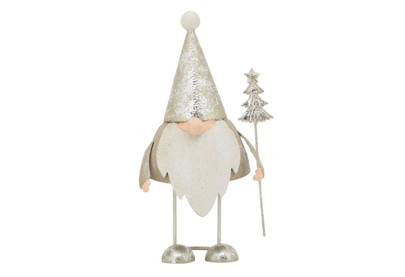 Exner GmbH Garten- & Wohnaccessoires Weihnachtsfigur Santa Teal - Metall - 20,5x9x8,5cm von Exner GmbH Garten- & Wohnaccessoires