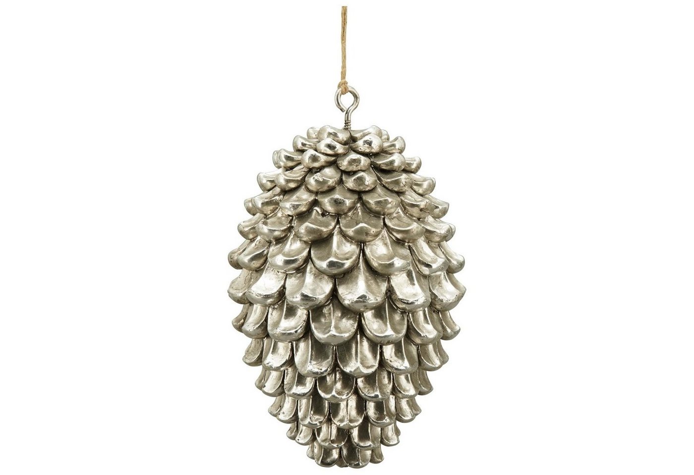 Exner GmbH Garten- & Wohnaccessoires Weihnachtsfigur ZapfenHänger ArgenT - silber - Polyresin - 11,5x11,5x18 cm Exner GmbH Garten- & Wohnaccessoires Weihnachtsfigur ZapfenHänger ArgenT - silber - Polyresin - 11,5x11,5x18 cm von Exner GmbH Garten- & Wohnaccessoires