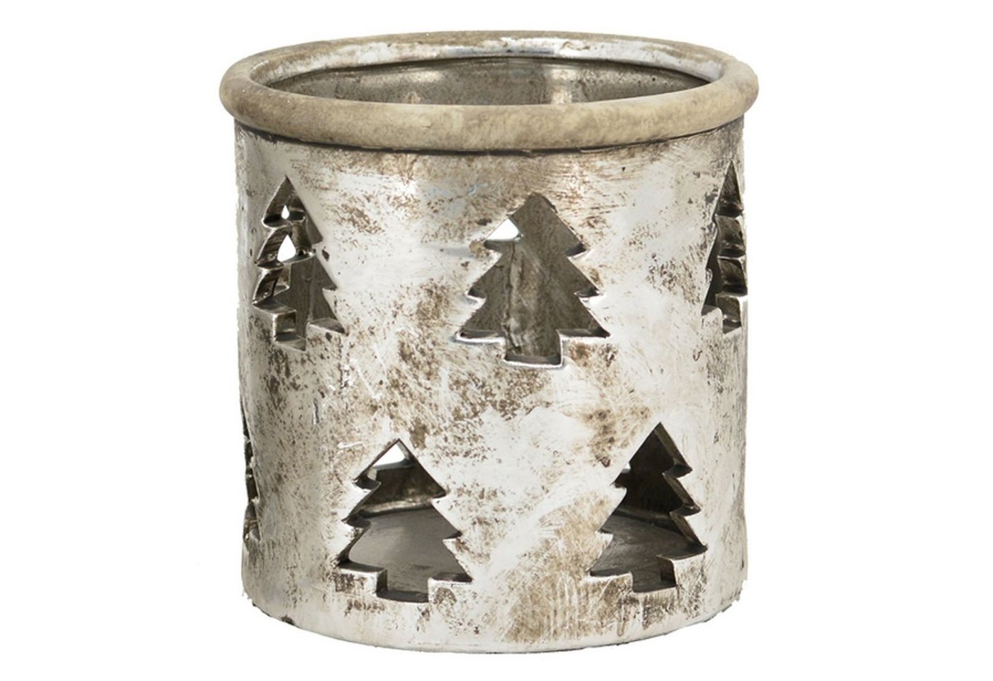 Exner GmbH Garten- & Wohnaccessoires Windlicht WindLicht ArgenT - silber - Stoneware - 13x13x13 cm Exner GmbH Garten- & Wohnaccessoires Windlicht WindLicht ArgenT - silber - Stoneware - 13x13x13 cm von Exner GmbH Garten- & Wohnaccessoires