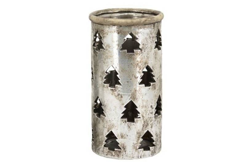 Exner GmbH Garten- & Wohnaccessoires Windlicht WindLicht ArgenT - silber - Stoneware - 15,5x15,5x29 cm von Exner GmbH Garten- & Wohnaccessoires