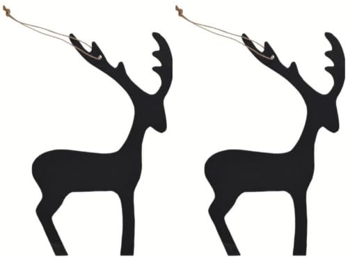 Exner GmbH Rentier Hirsch Hänger Weihnachten Schwarz2 er Set Baumschmuck 25 cm Exner GmbH Rentier Hirsch Hänger Weihnachten Schwarz2 er Set Baumschmuck 25 cm von Exner GmbH