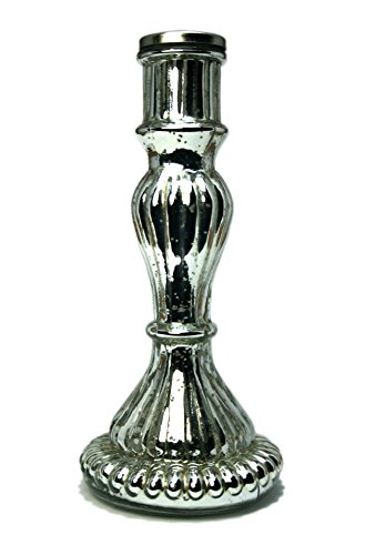 Großer Kerzenhalter für Stabkerzen - Bauernsilber Kerzenständer 9 x 19 cm Großer Kerzenhalter für Stabkerzen - Bauernsilber Kerzenständer 9 x 19 cm von Exner GmbH