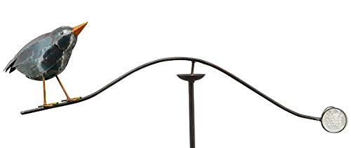 Exner Windspiel Rabe ArtFerro Gartenstecker Metall H125 von EXNER