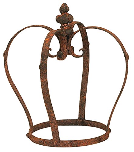 Exner dekorative nostalgische Garten-Krone Deko-Krone Pflanz-Krone Metall rostig verschieden Größen (groß, rost) von EXNER