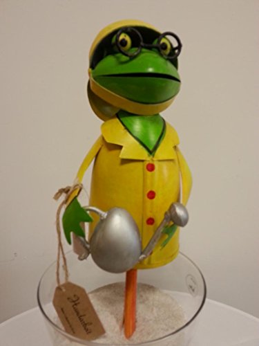 Frosch Zaunhocker Gärtner mit Gießkanne, Zaungast, gelb-grün, Exner Gartendeko Frosch Zaunhocker Gärtner mit Gießkanne, Zaungast, gelb-grün, Exner Gartendeko von EXNER