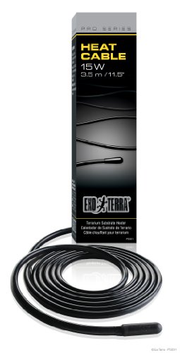 Exo Terra Heat Cable, Kabelheizer, Terrariensubstratheizer, 15W, Länge 3,5m von Exo Terra