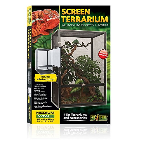 Exo Terra Screen Terrarium, Terrarium aus Aluminium Gaze, 60 x 45 x 90cm von Exo Terra