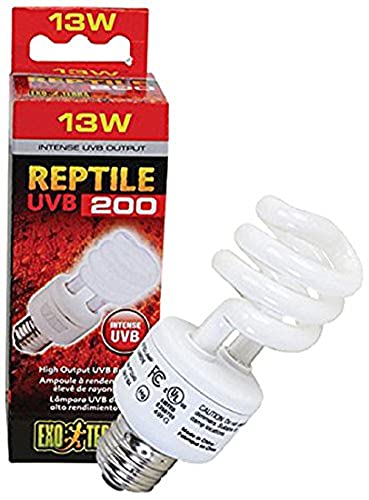 Exo Terra Reptile UVB 200, Wüstenterrarien Lampe, Kompakte UVB Lampe für in der Wüste lebende Reptilien, 13W, Fassung E27 Exo Terra Reptile UVB 200, Wüstenterrarien Lampe, Kompakte UVB Lampe für in der Wüste lebende Reptilien, 13W, Fassung E27 von Exo Terra