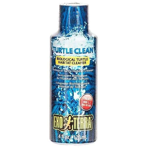 Exo Terra Turtle Clean, biologischer Reiniger für Schildkröten Lebensräume, für Schildkrötenbecken, 120ml von Exo Terra