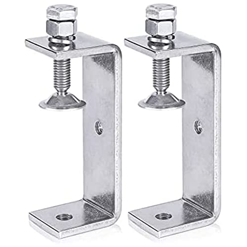 Exogio Edelstahl C Klemme Hochleistungs C Zwingen für Holzbearbeitung, Heavy Duty Tischklemme, verstellbare Schreibtisch-C-Klemmen mit breiten Backenöffnungen für Zwingen Schweißen Tischler (100 MM) von Exogio