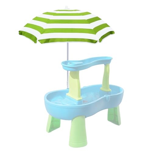 Exokugo Strandschirm für Kinder Wassertisch & Picknick Tischschirm, robuster Kinder tragbarer Outdoor-Regenschirm, 47 Zoll UV-Schutz für Sandspiel, Camping, Garten und Strand Grün Exokugo Strandschirm für Kinder Wassertisch & Picknick Tischschirm, robuster Kinder tragbarer Outdoor-Regenschirm, 47 Zoll UV-Schutz für Sandspiel, Camping, Garten und Strand Grün von Exokugo