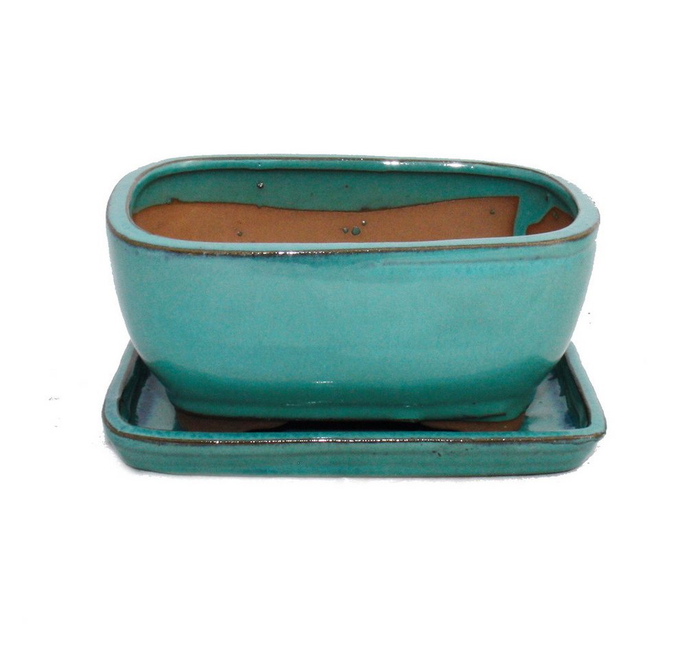 Exotenherz Pflanzschale Bonsai-Schale Unterteller Gr. 2 Türkis rechteckig Modell GB5 L 17cm Exotenherz Pflanzschale Bonsai-Schale Unterteller Gr. 2 Türkis rechteckig Modell GB5 L 17cm von Exotenherz
