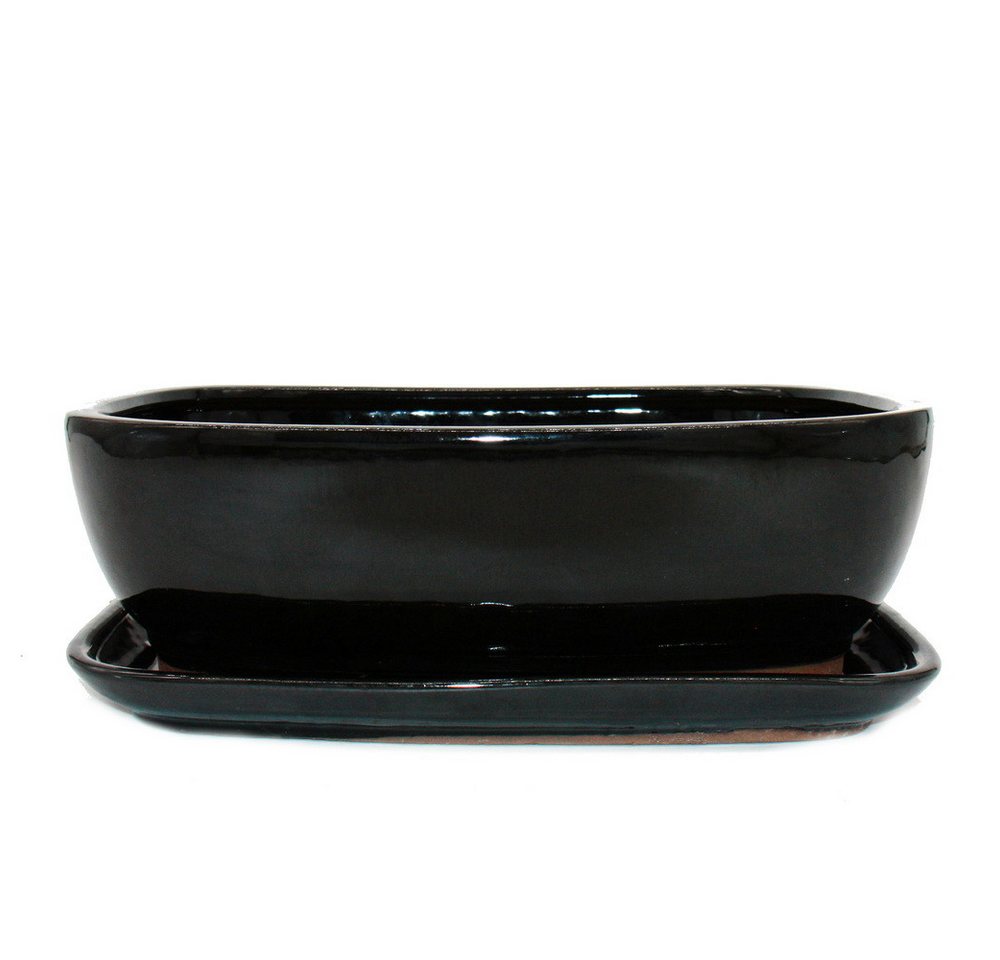 Exotenherz Pflanzschale Bonsai-Schale Unterteller Gr.5 Schwarz Anthrazit rechteckig GB5 L 31cm Exotenherz Pflanzschale Bonsai-Schale Unterteller Gr.5 Schwarz Anthrazit rechteckig GB5 L 31cm von Exotenherz