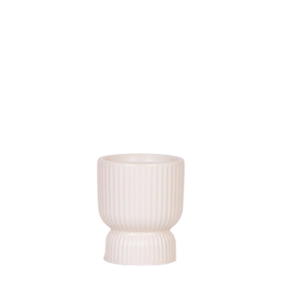 Exotenherz Zimmerpflanze Übertopf Diabolo zarte Pastellfarben travertin-creme für 6cm Töpfe Exotenherz Zimmerpflanze Übertopf Diabolo zarte Pastellfarben travertin-creme für 6cm Töpfe von Exotenherz