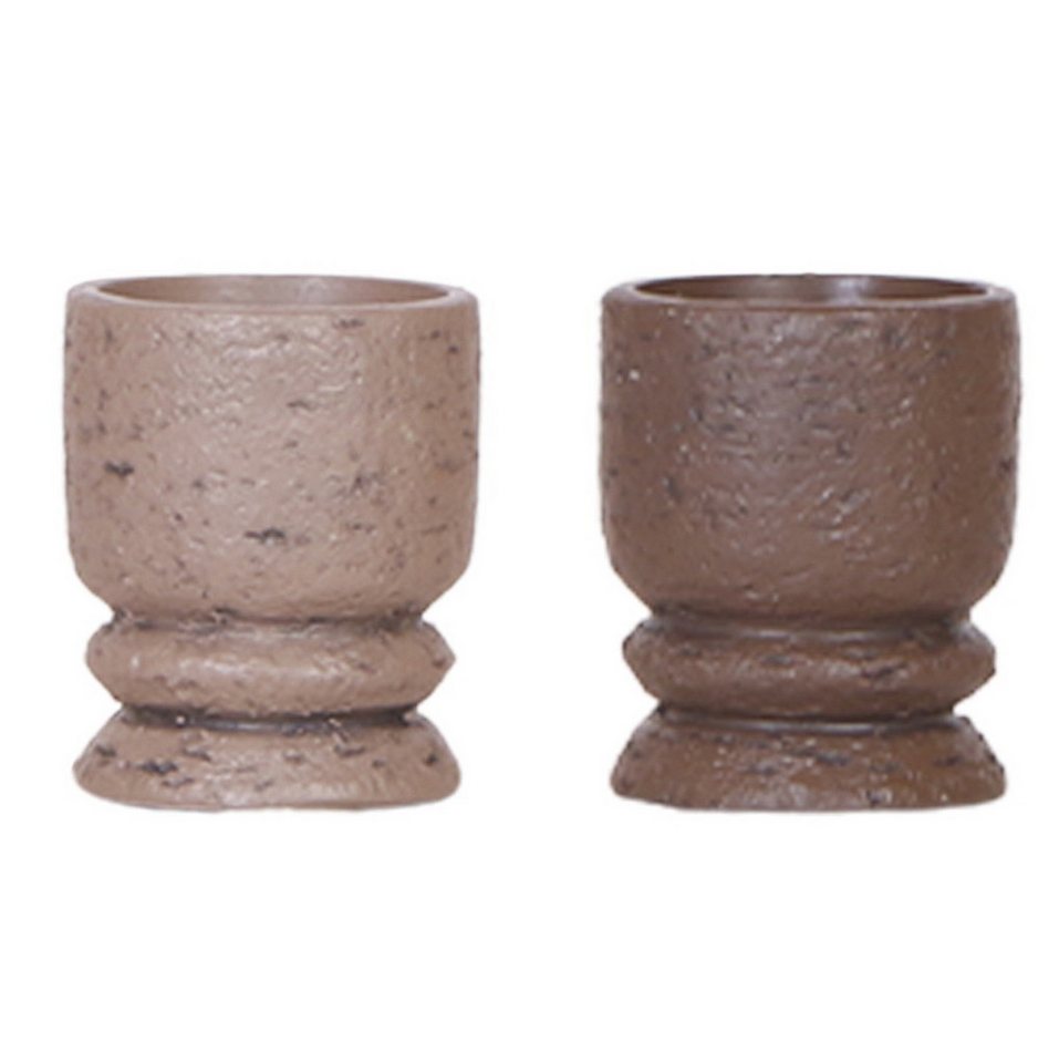 Exotenherz Zimmerpflanze Übertopf-Duo Vintage Pokal Set 2 Töpfe in hell- dunkelbraun 6cm Töpfe Exotenherz Zimmerpflanze Übertopf-Duo Vintage Pokal Set 2 Töpfe in hell- dunkelbraun 6cm Töpfe von Exotenherz