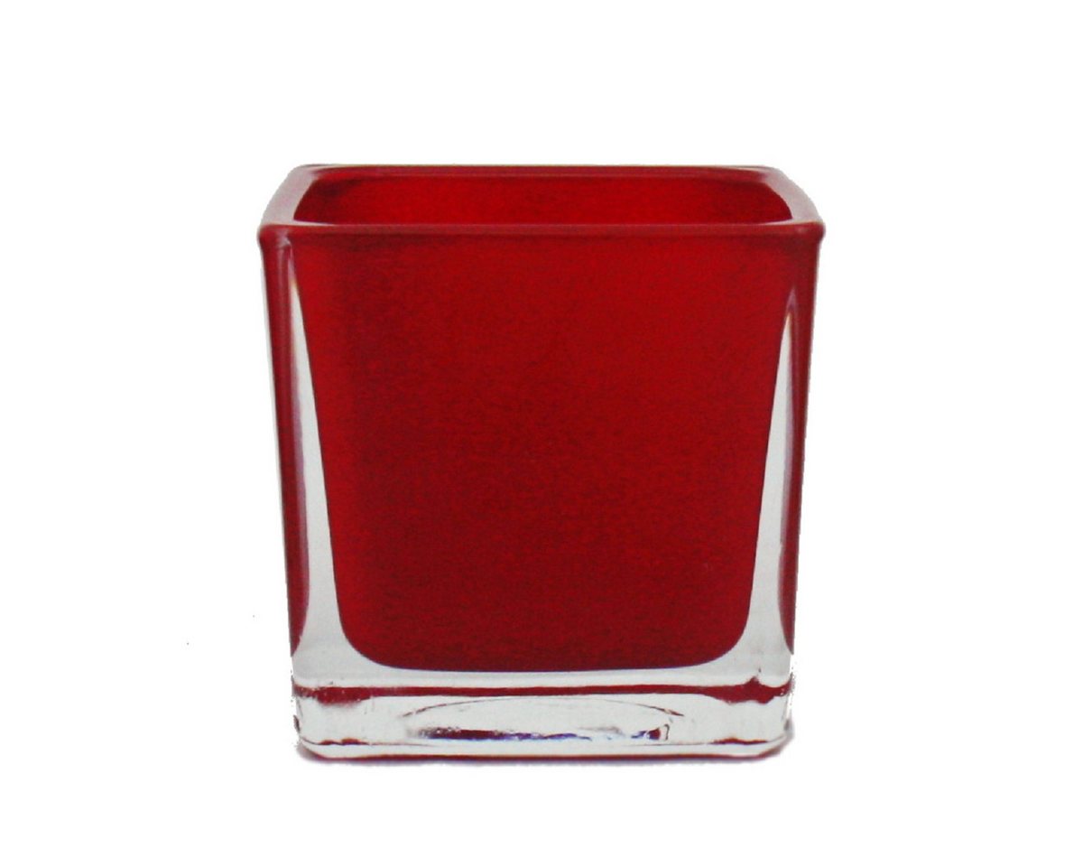 Exotenherz Zimmerpflanze Übertopf Glas-Würfel - 6x6x6cm rot Exotenherz Zimmerpflanze Übertopf Glas-Würfel - 6x6x6cm rot von Exotenherz