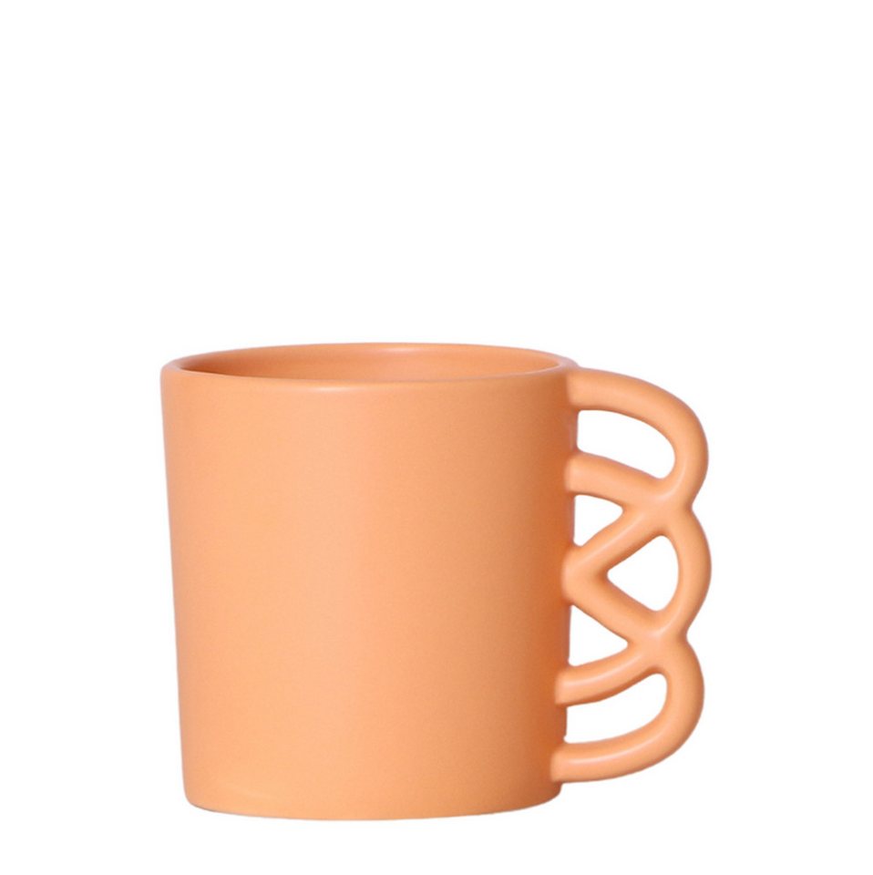 Exotenherz Zimmerpflanze Übertopf glücklicher Kaffebecherpassend für 9cm Töpfe - orange Exotenherz Zimmerpflanze Übertopf glücklicher Kaffebecherpassend für 9cm Töpfe - orange von Exotenherz