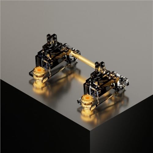 ExotiCore Adaptive PCB-Mount Stabilisatoren Von Designer Studio für Mechanische Gaming Tastaturen(Black Transparent,Non-Lubed) von ExotiCore