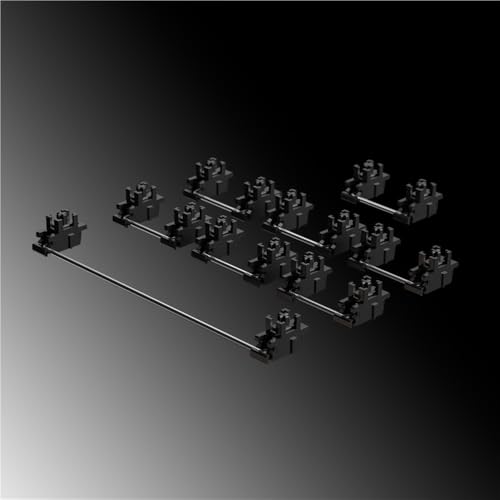 ExotiCore Designer Studio Adaptiver Platten-Montage Stabilisator für Mechanische Gaming Tastaturen(Black,6.25U_Hand-LUBED) von ExotiCore