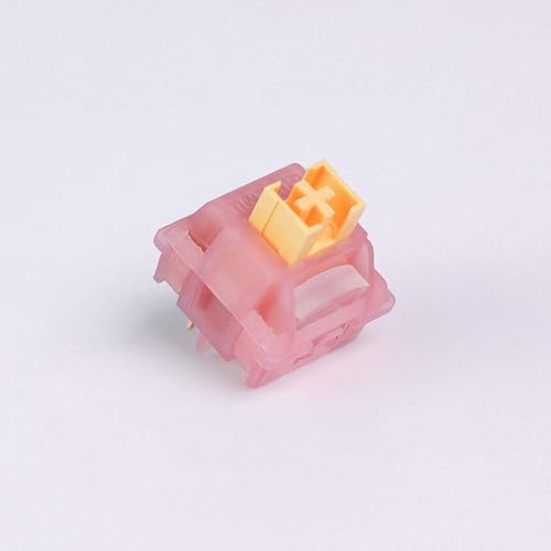 ExotiCore Outemu Honey Peach V3 Switch, Leiser Linearer Vorgeschmierter Schalter für Mechanische Tastatur(110PCS) von ExotiCore
