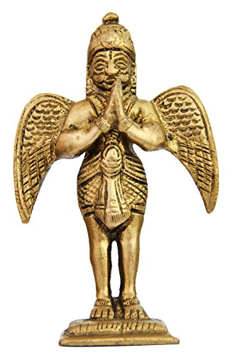 Exotic India Garuda in Prayer - Brass Statue von Exotic India