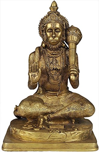 Exotic India Lord Hanuman – Messing Statue von Exotic India