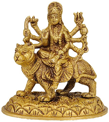 Exotic India Mutter Göttin Durga – Messing Statue von Exotic India