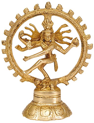 Exotic India Nataraja (Kleine Statue) – Messing Statue von Exotic India