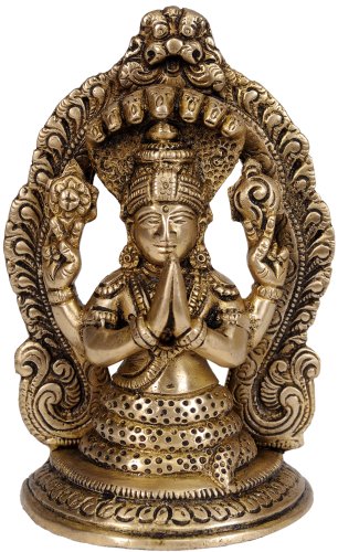 Exotic India Saint Patanjali – Messing Statue von Exotic India