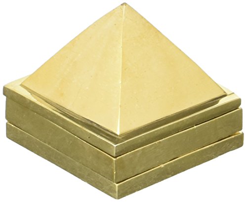 Exotic India Vastu Pyramid (Set von DREI): 91 Pyramiden in Total – Messing von Exotic India