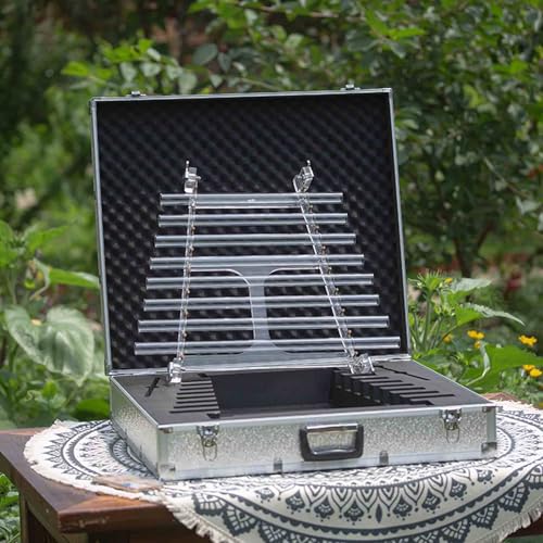 432 Hz/444Hz Cdefgabc Perfekte Klangtherapie-Quarz-Kristallharfe – Perfektes Musikinstrument mit Kostenloser Aluminiumoxid-Tragebox,432Hz 432 Hz/444Hz Cdefgabc Perfekte Klangtherapie-Quarz-Kristallharfe – Perfektes Musikinstrument mit Kostenloser Aluminiumoxid-Tragebox,432Hz von ExoticaBlend