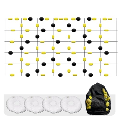 ExoticaBlend Bodenmatrix Torwart-Ballabweiser | Unvorhersehbares Reflextraining für Torhüter – inklusive Tragetasche und U-Heringen,2 * 2.8m von ExoticaBlend