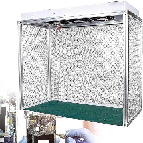 ExoticaBlend Laminar-Flow-Kabinett, vertikale Laminar-Flow-Haube, Luftstrom-Reinigungsbank-Arbeitsplatztisch mit 3 Lüftern, für die Reparatur von Handy-LCD-Bildschirmen ExoticaBlend Laminar-Flow-Kabinett, vertikale Laminar-Flow-Haube, Luftstrom-Reinigungsbank-Arbeitsplatztisch mit 3 Lüftern, für die Reparatur von Handy-LCD-Bildschirmen von ExoticaBlend