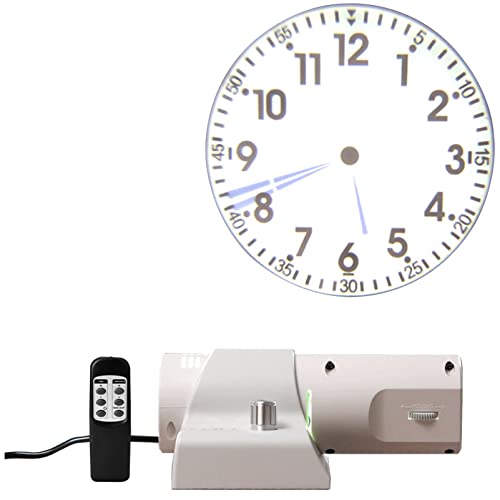 ExoticaBlend Projektionsuhr für Schlafzimmer, Projektion an Deckenwand, Projektoruhr mit Fernbedienung, Uhr für Schlafzimmer, Wohnzimmer,White von ExoticaBlend