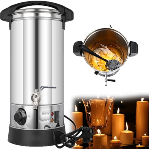 ExoticaBlend Wachsschmelzer für die Kerzenherstellung, Elektrische Wachsschmelzmaschine, Temperatureinstellung (max. 230 ℉), Schnellhahn für die Kerzenherstellung im Unternehmen,45L von ExoticaBlend