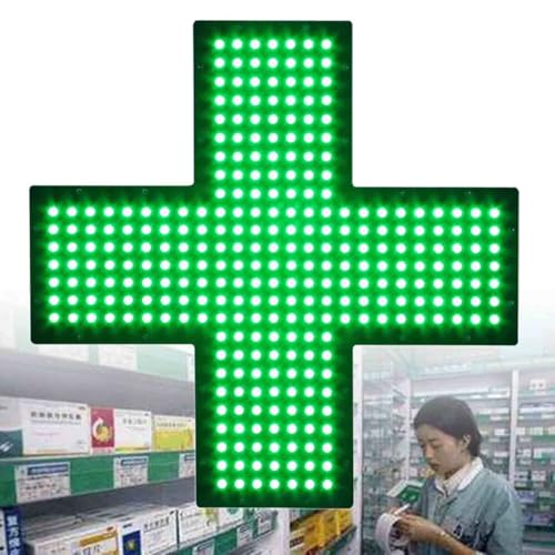 LED-Schild „Medical Cross“, Apothekenkreuz-Innenschildlampe mit Zugschalter, 3 Modi – immer an, blinkend und insgesamt Blinkend,30x30cm von ExoticaBlend