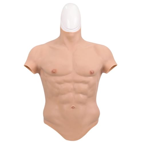 Männliche Brust Silikon Muskelanzug Realistische Männer Silikon Brust Fake Muskel Bauch Simulation Haut Silikon,Ivory-L Männliche Brust Silikon Muskelanzug Realistische Männer Silikon Brust Fake Muskel Bauch Simulation Haut Silikon,Ivory-L von ExoticaBlend