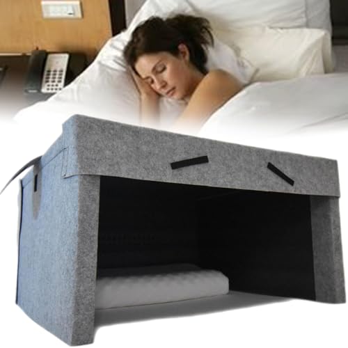 Schlafkabine, Schalldicht Und Beschattung Zur Unterstützung Des Schlafs, 4CM Dicke Schalldämmung Baumwolle, Faltbare Schalldichte Schlafkabine, Zur Linderung Vo Schlafkabine, Schalldicht Und Beschattung Zur Unterstützung Des Schlafs, 4CM Dicke Schalldämmung Baumwolle, Faltbare Schalldichte Schlafkabine, Zur Linderung Vo von ExoticaBlend