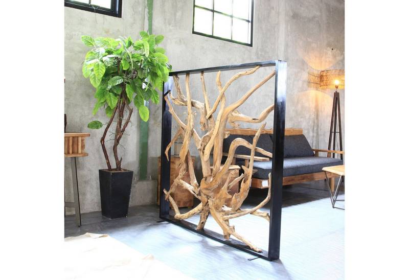 ExotischerLeben Raumteiler MAZE Holz Sichtschutz 140x140 cm - Handarbeit, Unikat ExotischerLeben Raumteiler MAZE Holz Sichtschutz 140x140 cm - Handarbeit, Unikat von ExotischerLeben