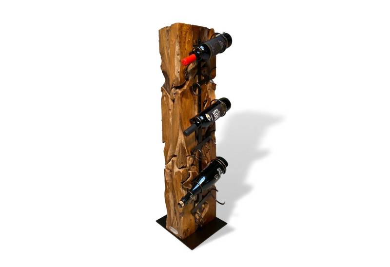 ExotischerLeben Weinregal XILON Weinständer Teakholz 100 cm massiv für 6 Flaschen, Nachhaltig ExotischerLeben Weinregal XILON Weinständer Teakholz 100 cm massiv für 6 Flaschen, Nachhaltig von ExotischerLeben