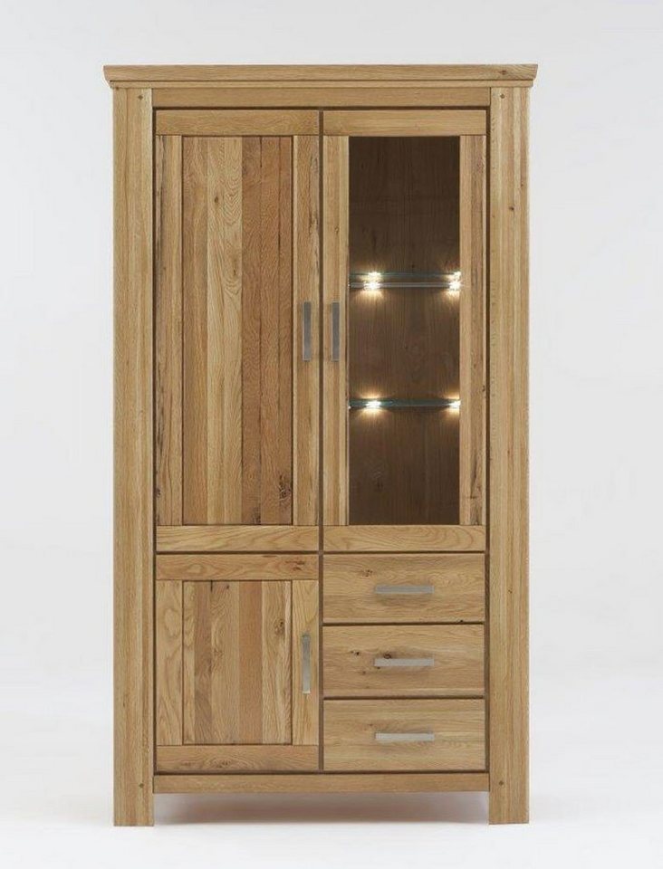 expendio Vitrine Viterbo Wildeiche 115x210x45 cm vormontiert mit Beleuchtung und Softclose expendio Vitrine Viterbo Wildeiche 115x210x45 cm vormontiert mit Beleuchtung und Softclose von Expendio