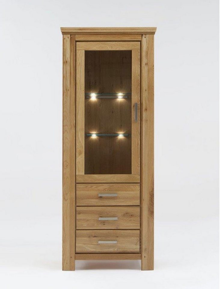 expendio Vitrine Viterbo Wildeiche 83x210x47 cm vormontiert mit Beleuchtung und Softclose expendio Vitrine Viterbo Wildeiche 83x210x47 cm vormontiert mit Beleuchtung und Softclose von Expendio