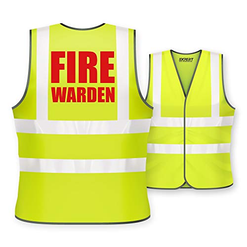 Fire Warden Warnweste, hohe Sichtbarkeit, bedruckte Sicherheitsweste von Expert Workwear