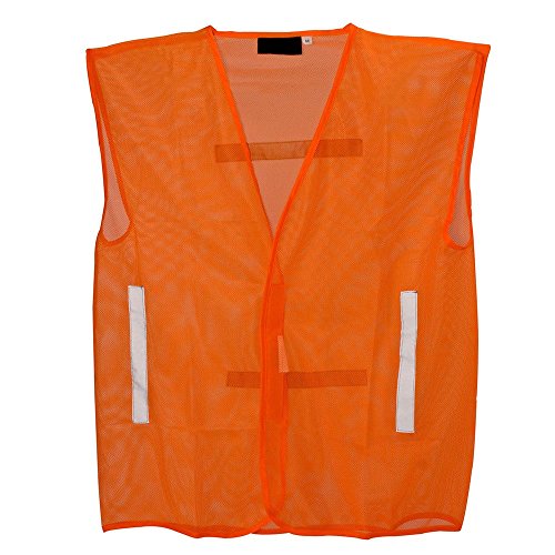 Warnweste für den Sommer, leicht, Gelb und Orange (XL, Orange) von Expert Workwear