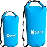 EXPLORER Aufbewahrungstasche "Packsack Rollsack 10 L / 20 L wasserdicht, mit Schultergurt", (Packung) von Explorer