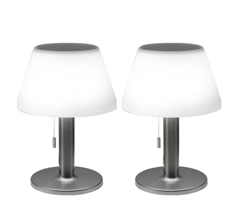 Expo Börse Außen-Tischleuchte, Leuchtmittel inklusive, Warmweiß, Solarleuchte Tischleuchte Außenlampe LED Zugschalter dimmbar 2x Expo Börse Außen-Tischleuchte, Leuchtmittel inklusive, Warmweiß, Solarleuchte Tischleuchte Außenlampe LED Zugschalter dimmbar 2x von Expo Börse