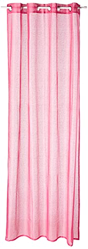 Export Trading Yeux Vorhang, Polyester, Fuchsia, 260x140x0.5 cm von Export Trading